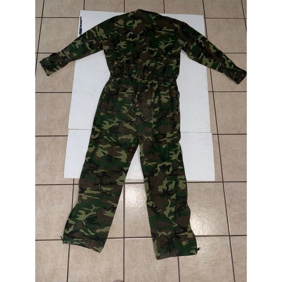 Avid mens camo jumpsuit size XL zip up green - Picture 4 of 5